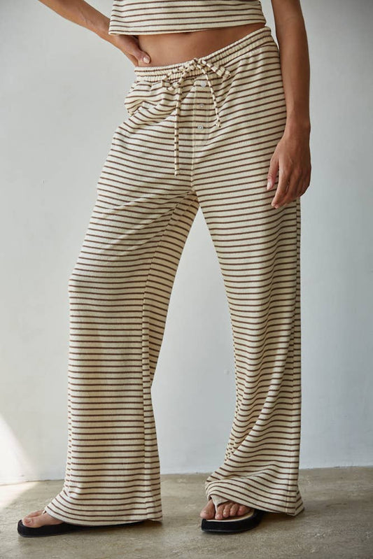 Addison Striped Flare Pants