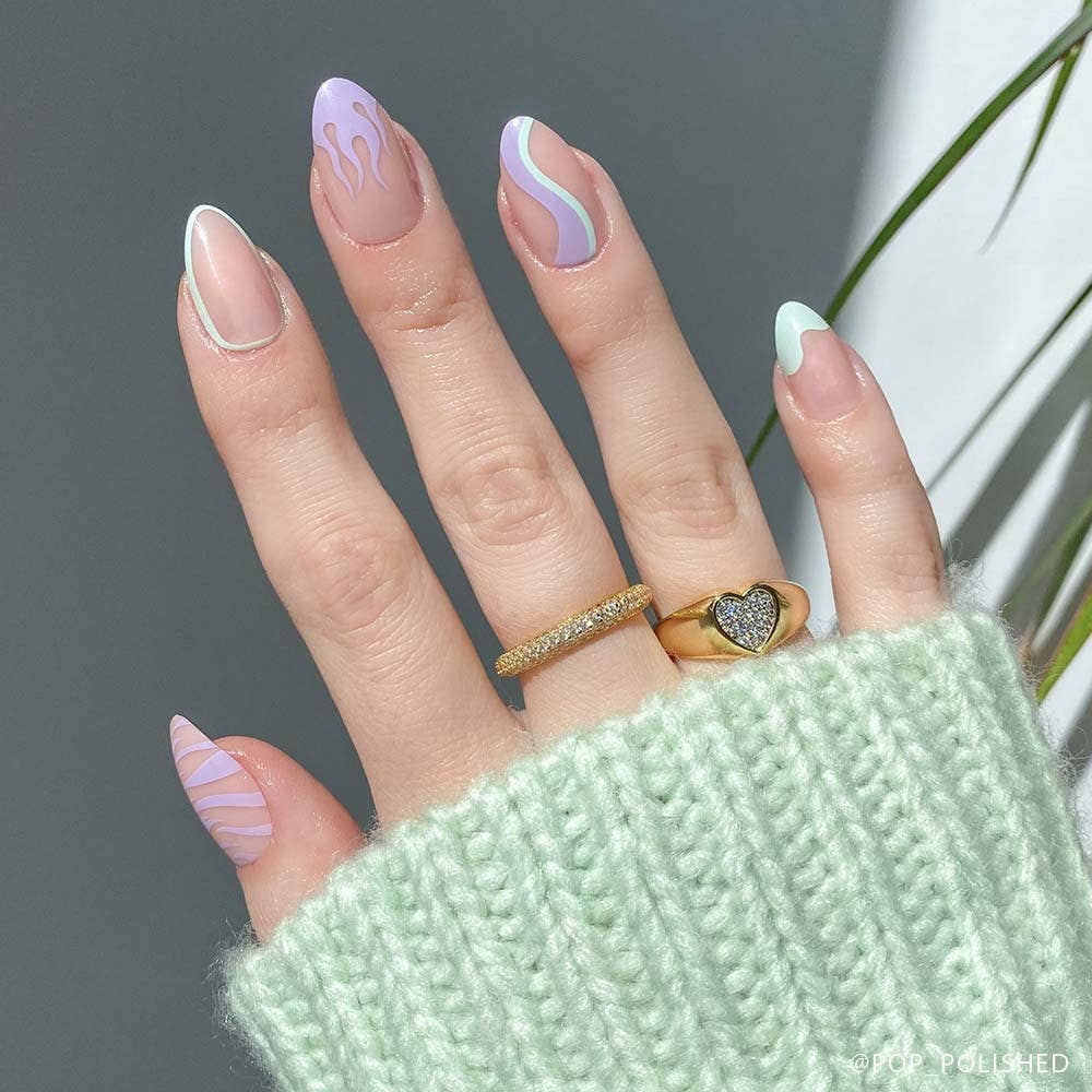 Wild Card Press-On Nails | Almond