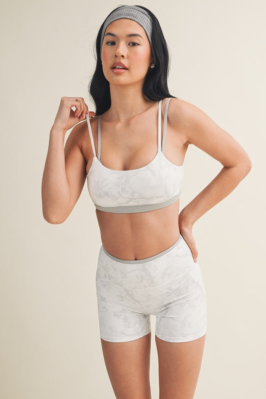 Camo Print Double Layered Sports Bra