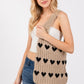 Heart Crochet Tote Bag