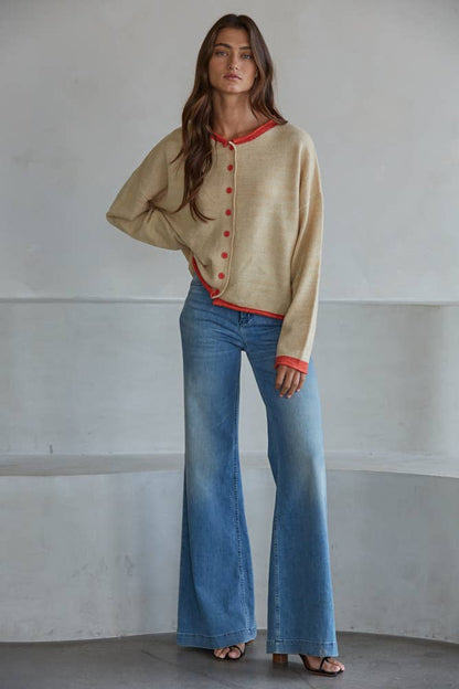 Dewey Crew Neck Cardigan