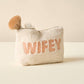 Cream Teddy Pouch - Wifey
