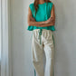 Ava French Terry Contrast Trim Pants