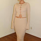 Wendy Knit Cardigan & Maxi Skirt Set