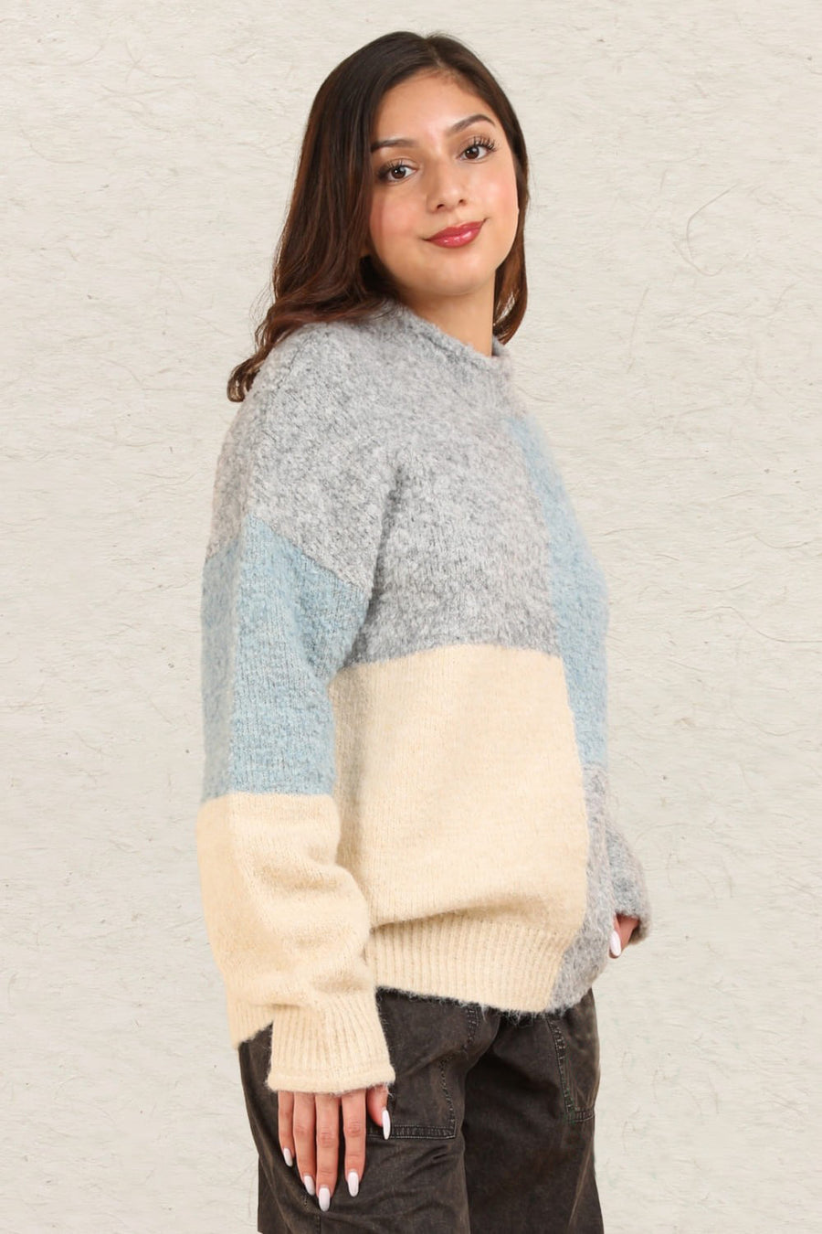 Cindy Color Block Sweater