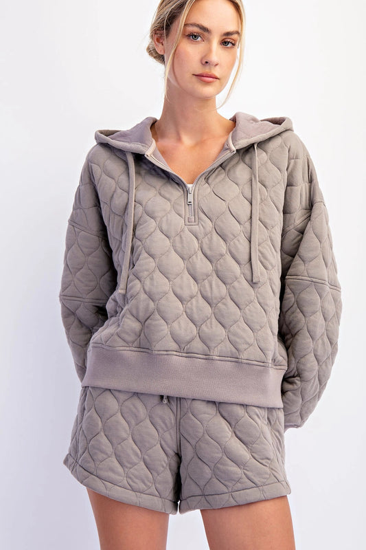 Hayden Quilted Hoodie