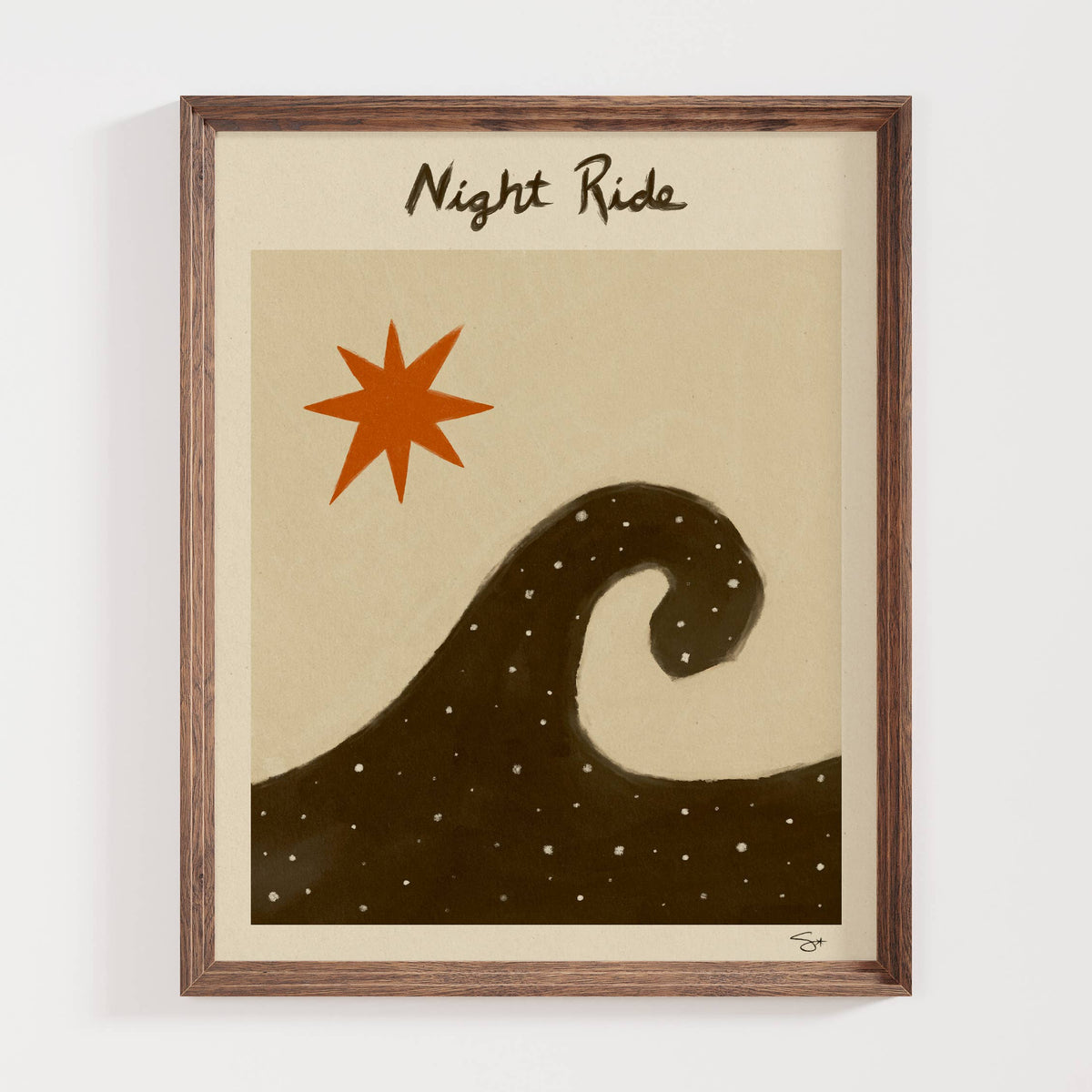 Night Ride | Ocean Art Print