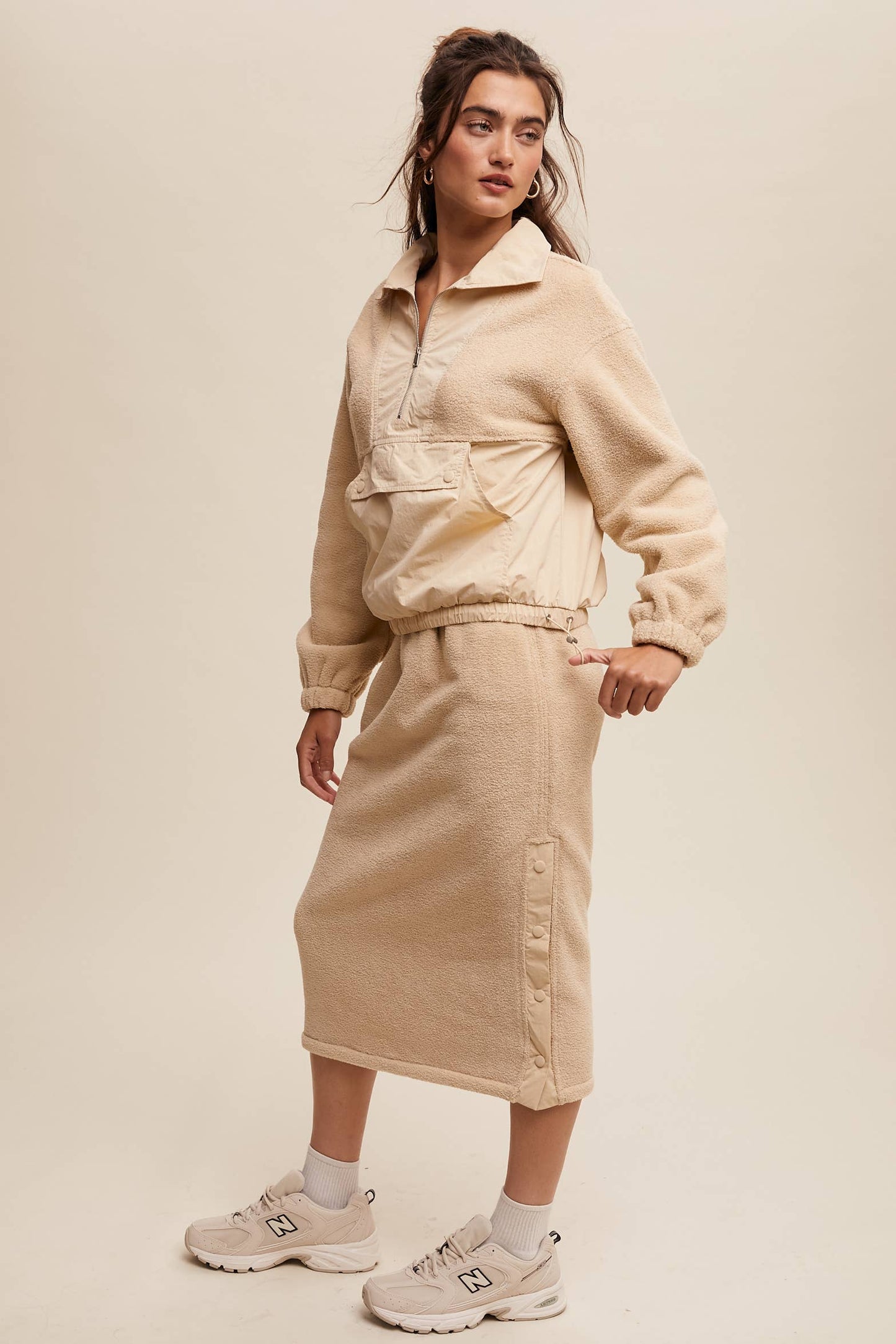 Janie Fleece Pullover Jacket