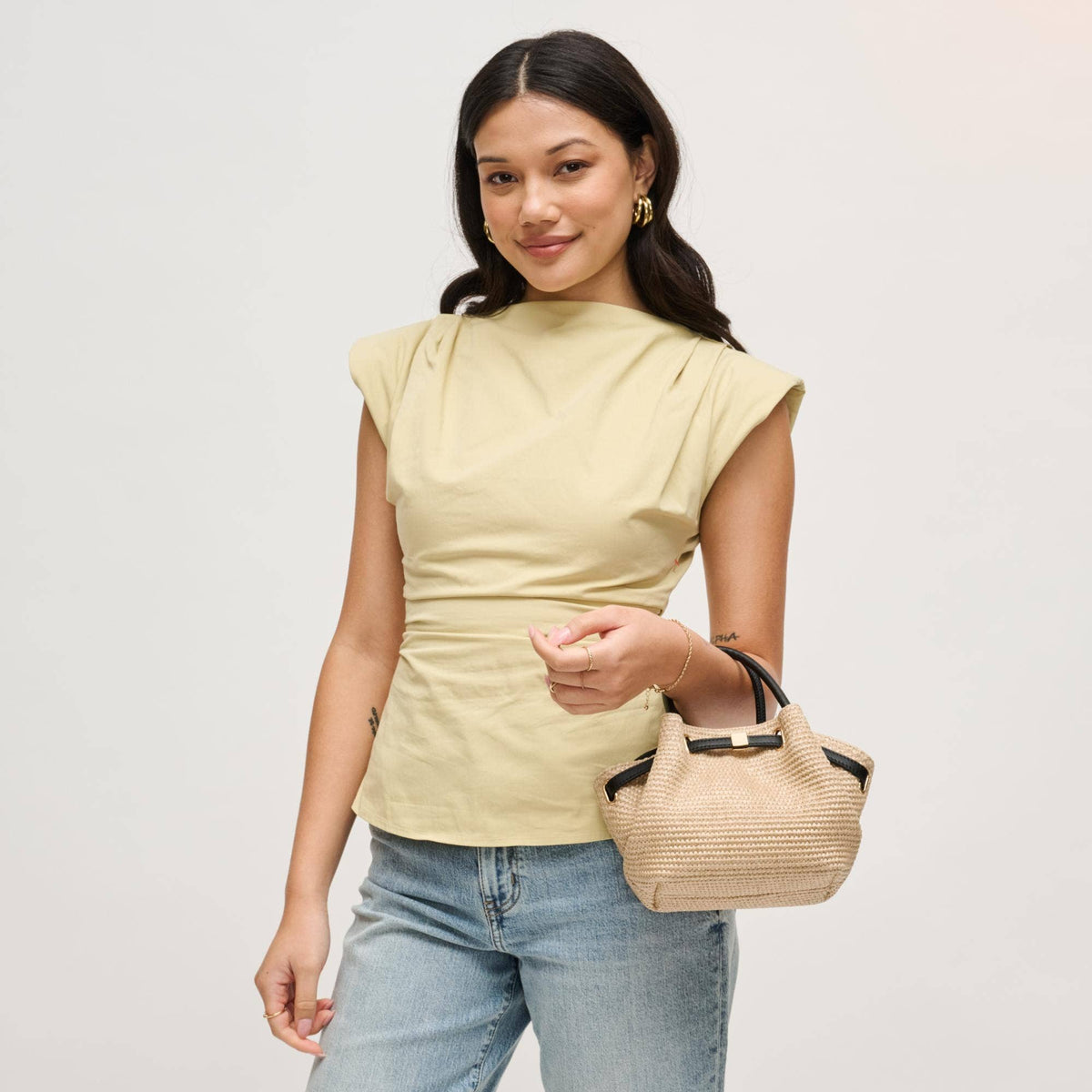 Selena Straw Crossbody