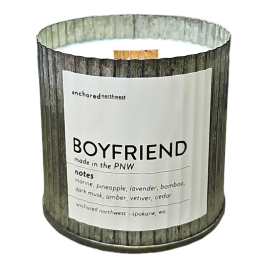 Boyfriend Rustic Candle