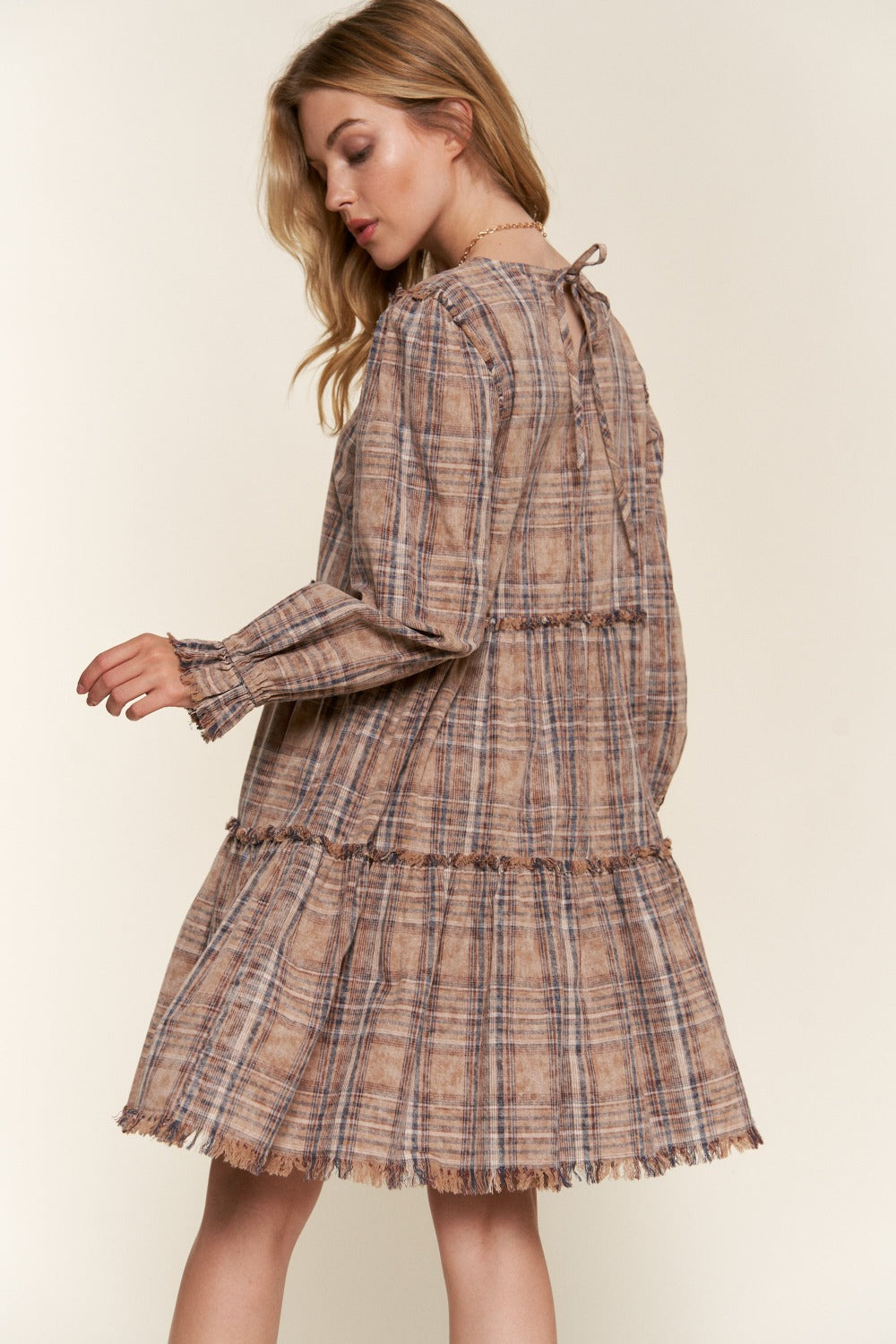 Bernard Plaid Mini Dress