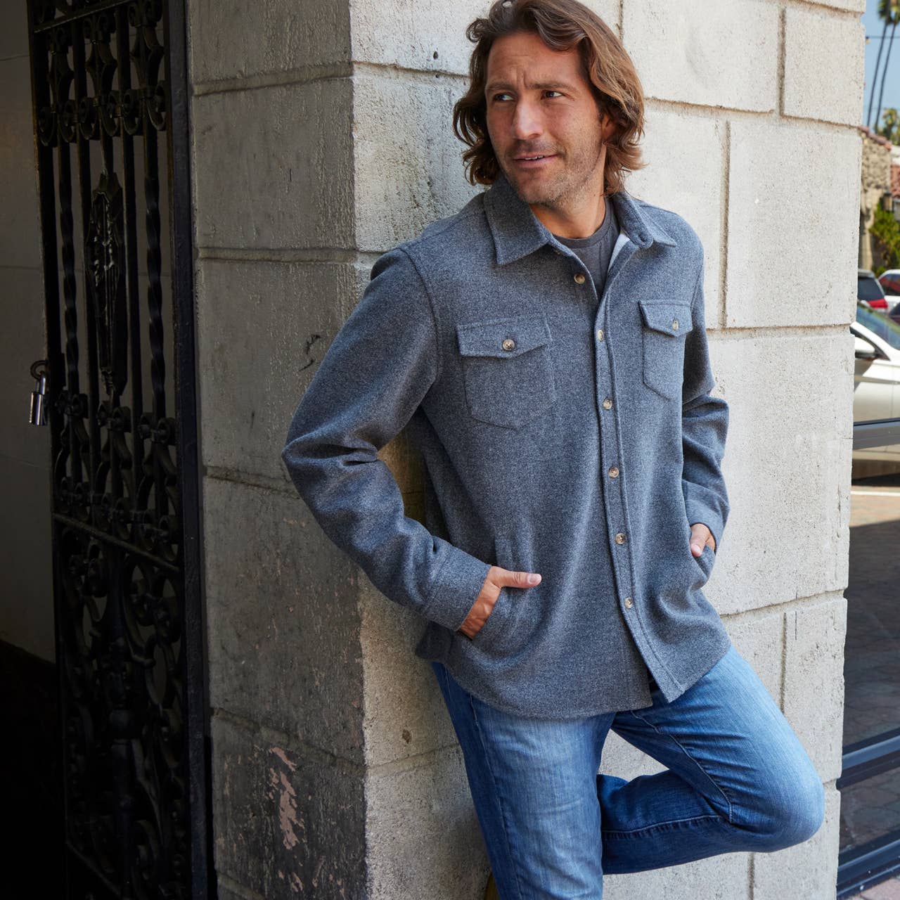 Bentley Heavy Faux Wool Shacket