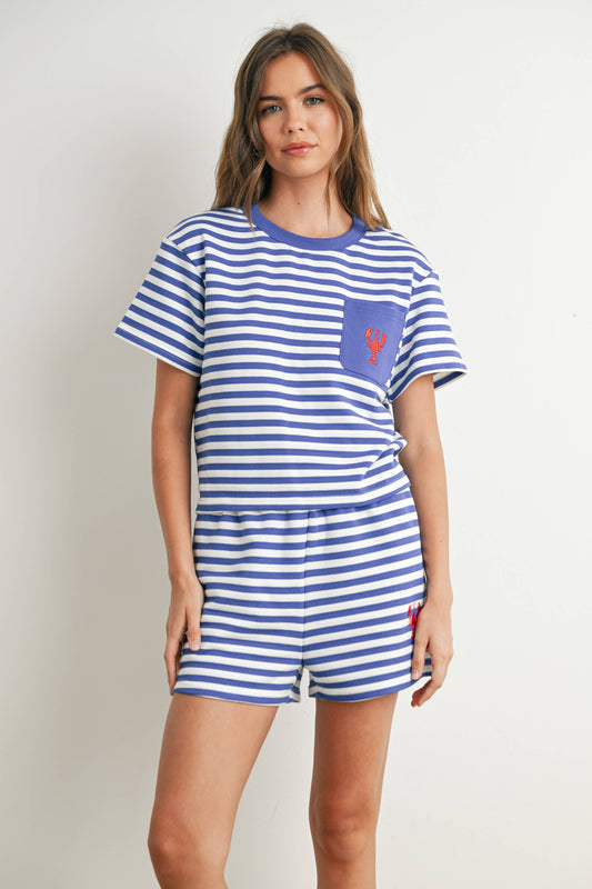 Portland Striped Pocket Tee