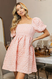 Darling Girl Puff Sleeve Dress