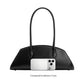 Birdie Black Recycled Vegan Leather Shoulder Bag