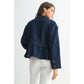 Evayn Denim Jacket with Adjustable Waist