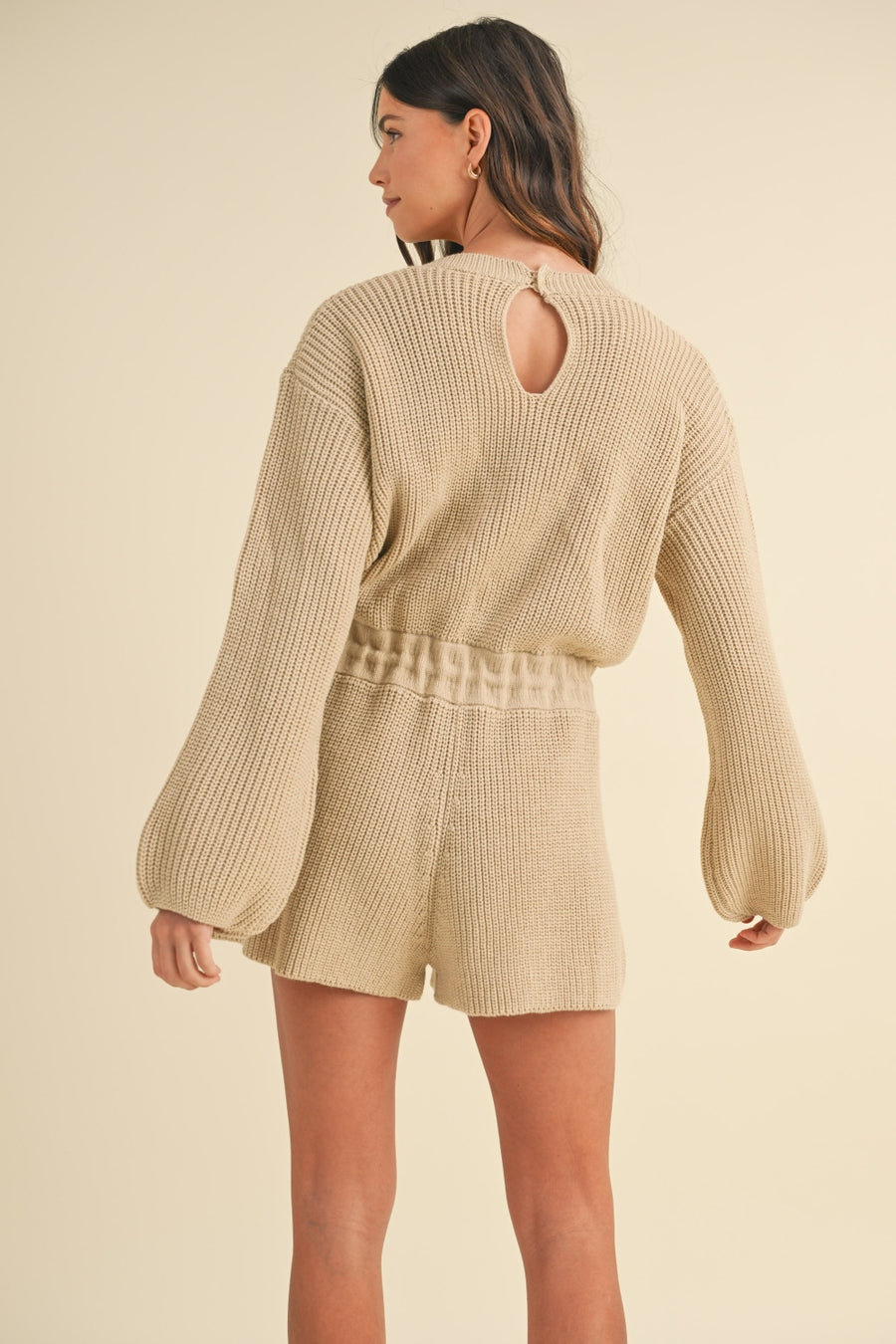 Theo Long Sleeve Sweater Romper