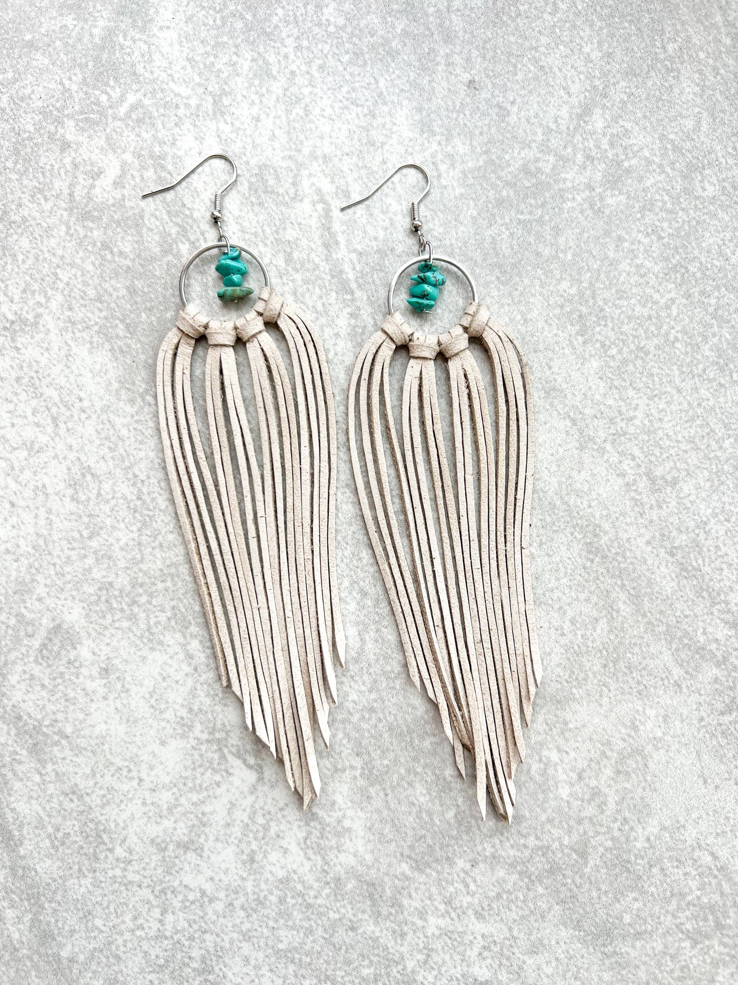 Bozeman Fringe Earrings w/ Turquoise Beads