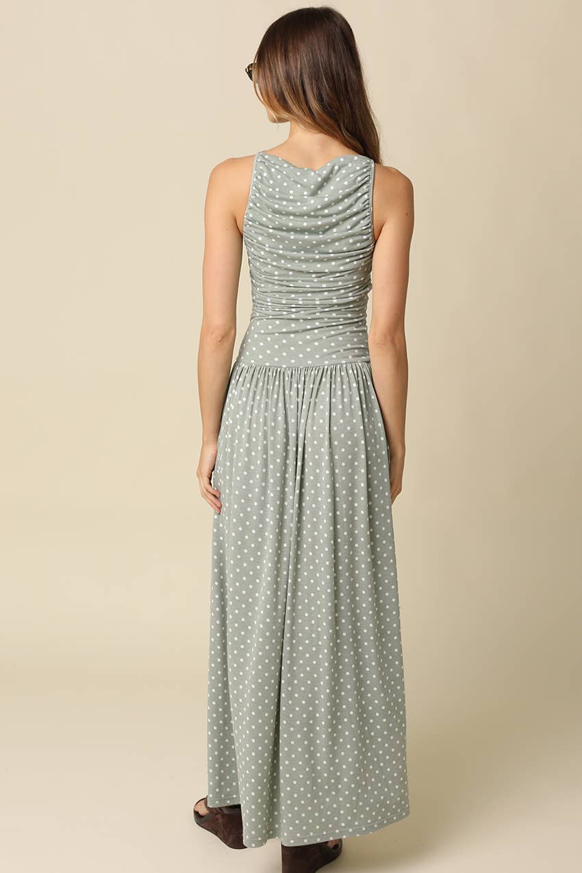 Sienna Polka Dot Maxi Dress