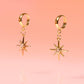 Star Tiny Hoops - 18k Gold Plated