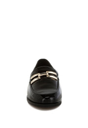 Revanta Patent Faux Leather Loafers