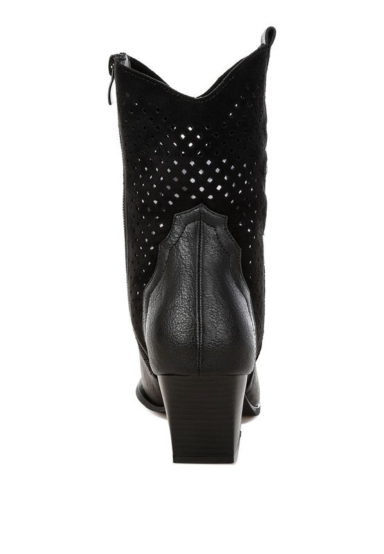 Prosia Rhinestone-Studded Cowboy Boots