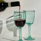 Artisan Made Wine Glass - Handblown, Recycled Glass