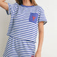 Portland Striped Pocket Tee