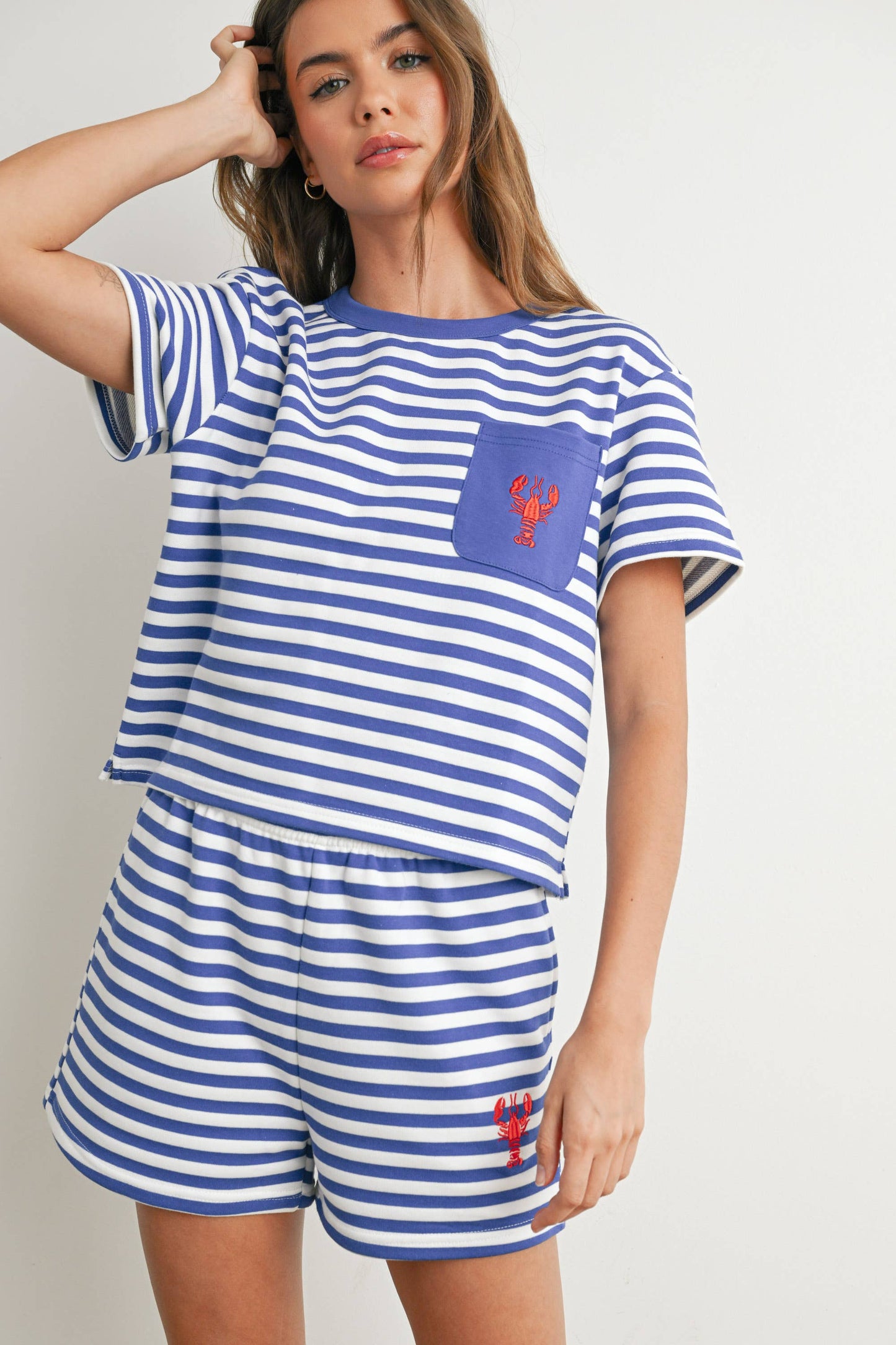 Portland Striped Pocket Tee