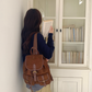 Avery Suede-Like Microfiber Leather Backpack