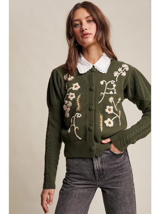 Charming Floral Sweater