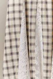 Everett Plaid & Lace Combo Skirt