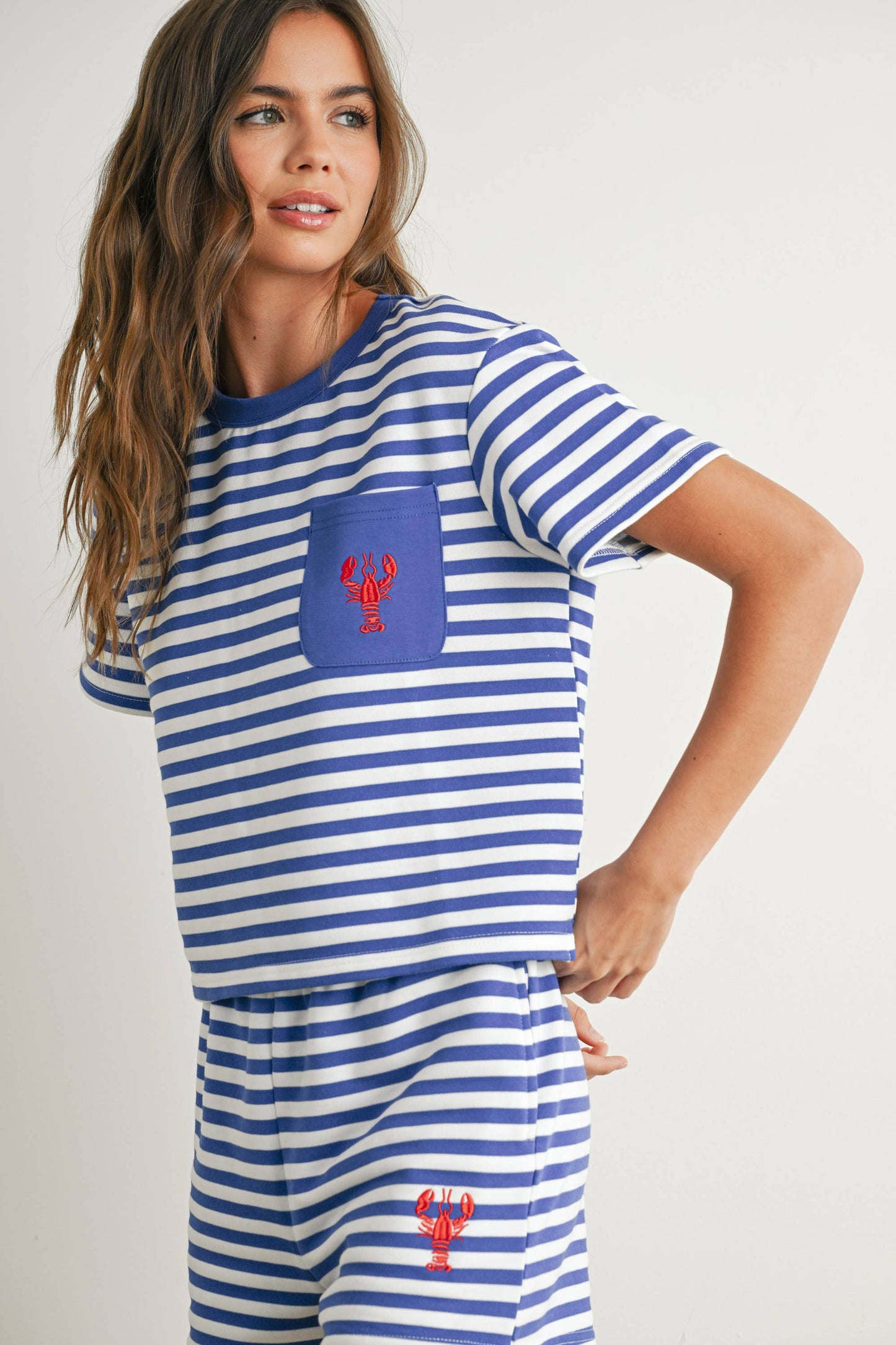 Portland Striped Pocket Tee