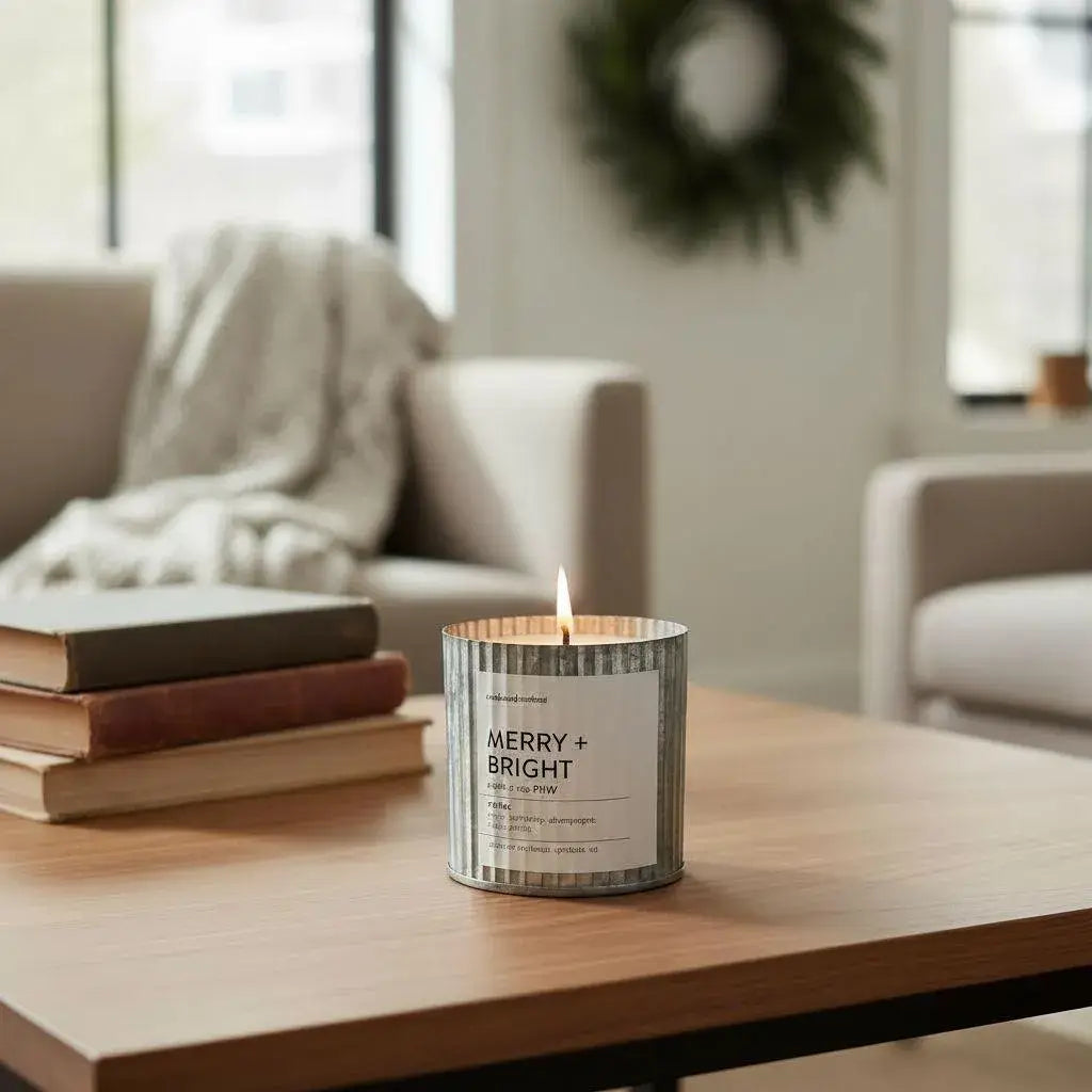 Ocean Shores Rustic Wood Wick Candle