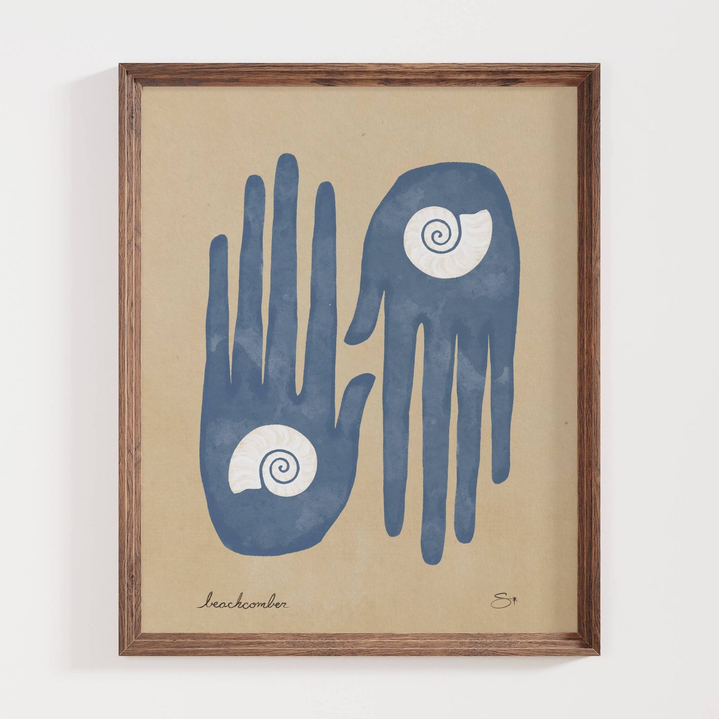 The Beachcomber | Coastal Art Print