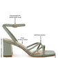 Alyona Low Block Heel Strappy Sandals