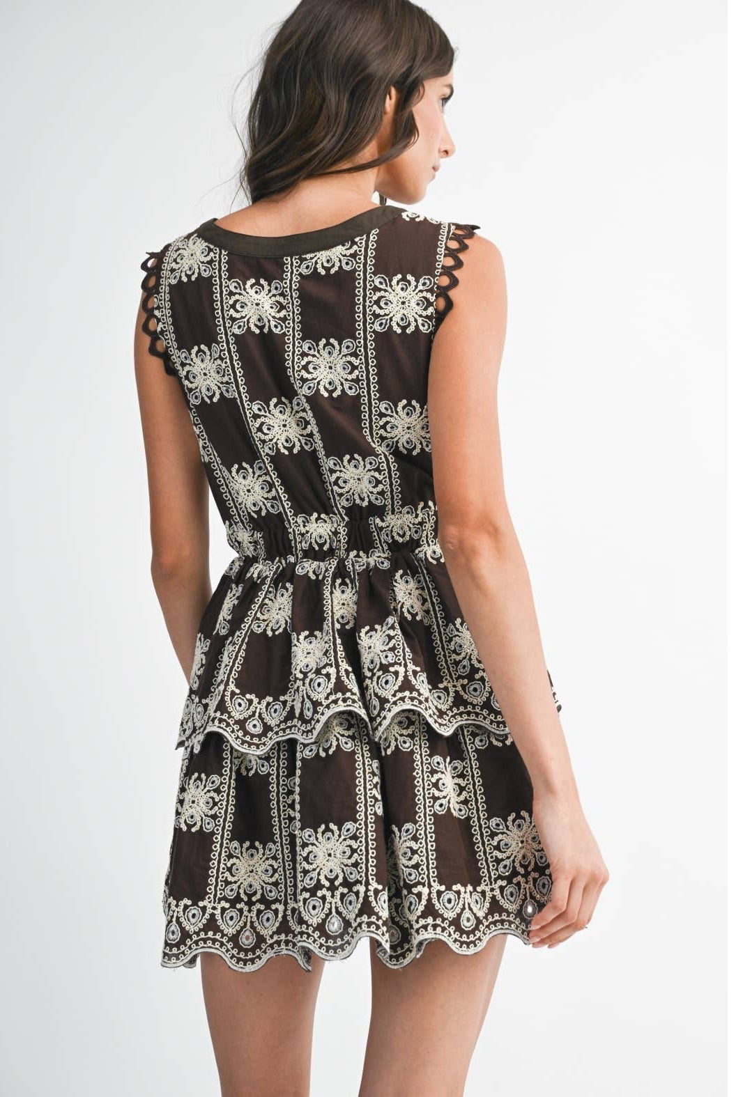 Jordan Embroidered Mini Dress