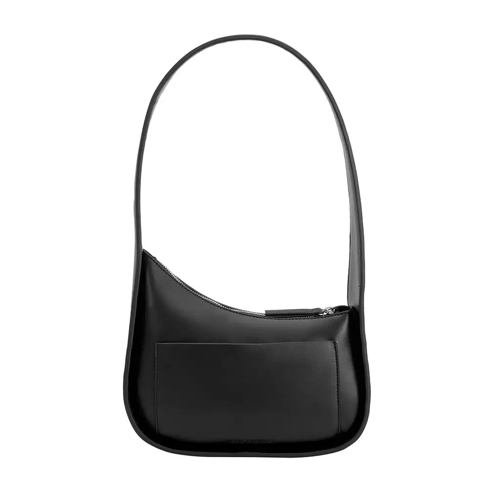 Willow Recycled Vegan Shoulder Bag - Black