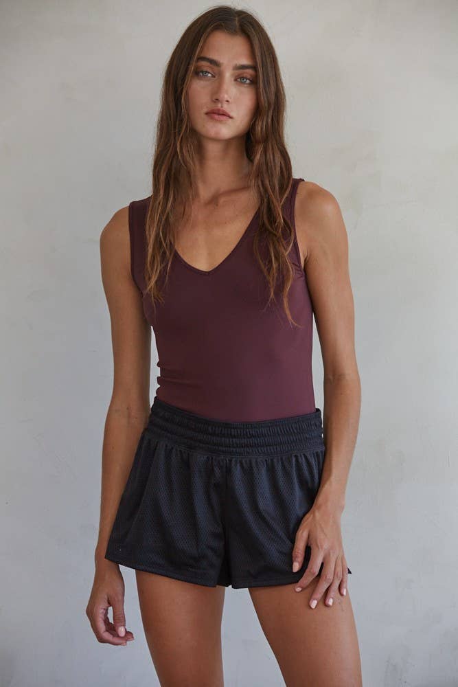 Kasey Seamless Reverse U-V Neck Tank