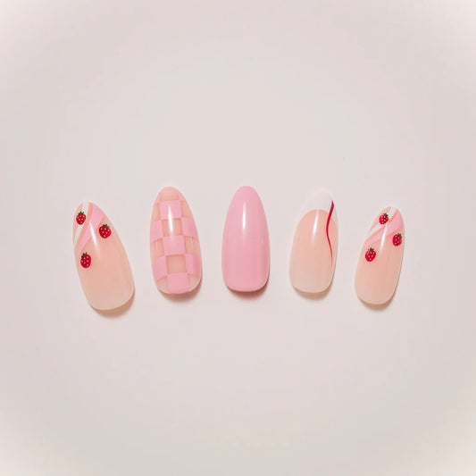 Uñas postizas de Strawberry Shortcake