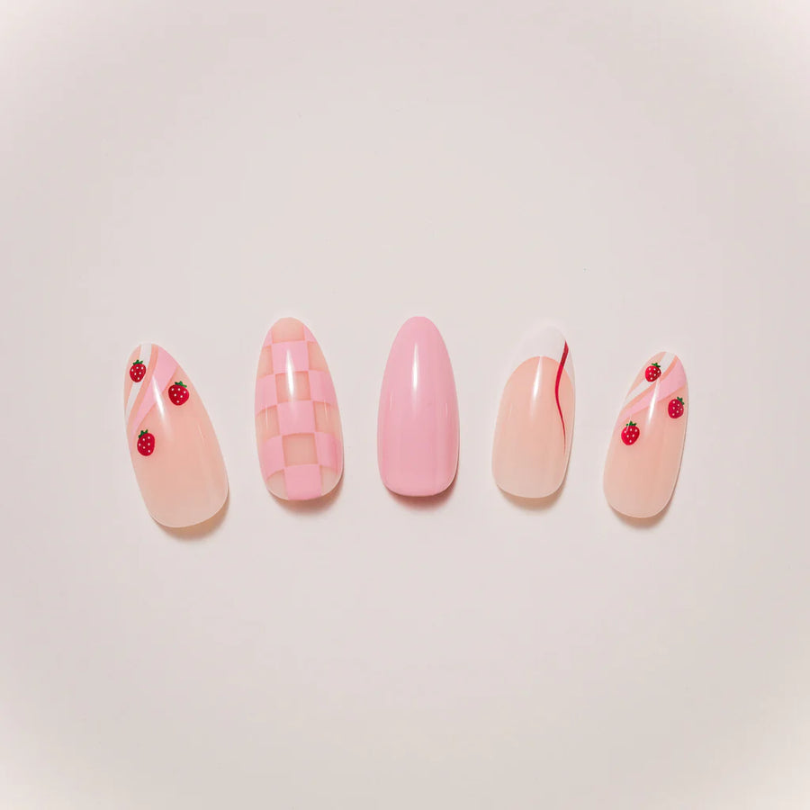 Uñas postizas de Strawberry Shortcake