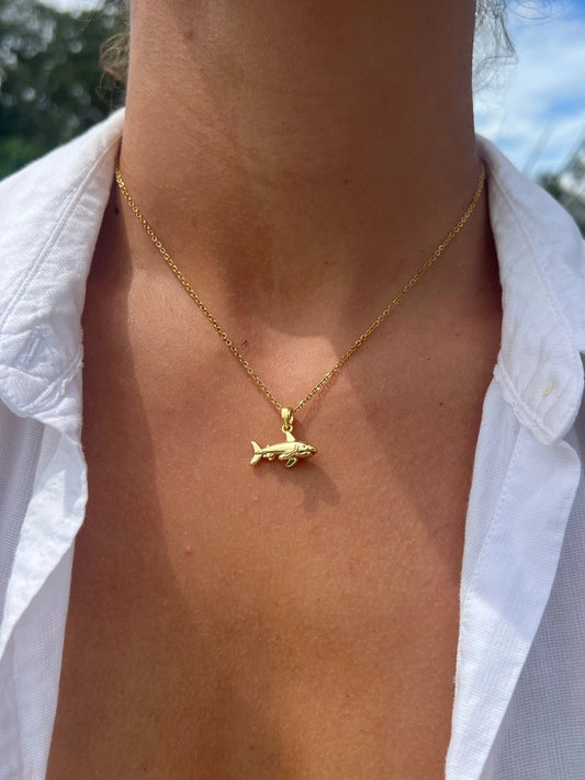 Bondi Shark Necklace | Waterproof Beach Jewelry