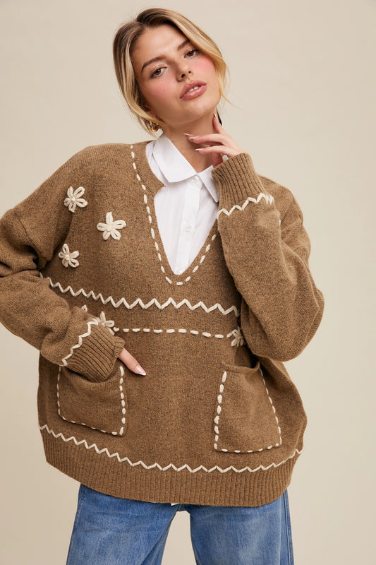 Delia Cozy Knit Sweater