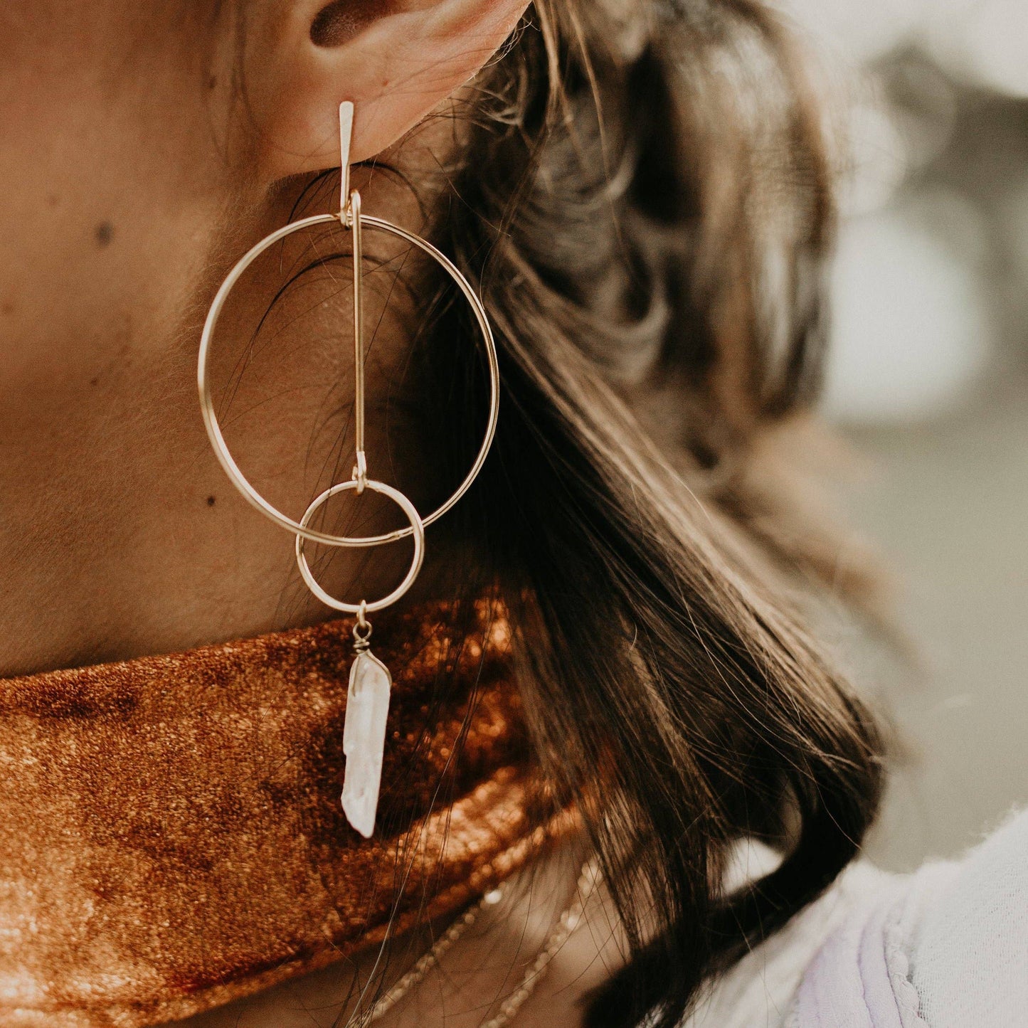 Bloom With Grace Hoop Earrings