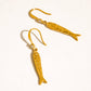 Calypsa 18K Gold Non-Tarnish Fish Charm Drop Earrings