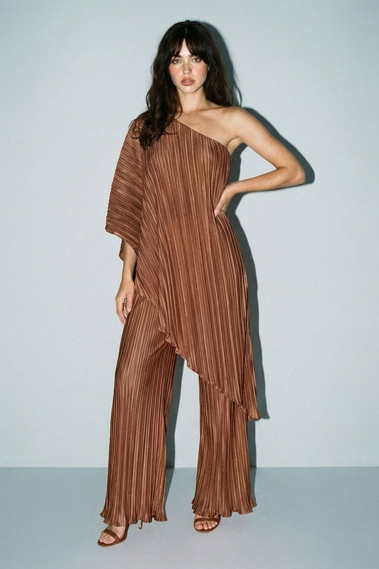 Rosie Wide Leg Pleated Pants