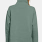 Ria Turtleneck Half Snap Fleece Sweatshirt