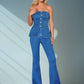 Lennon Stretch Denim Tube Top