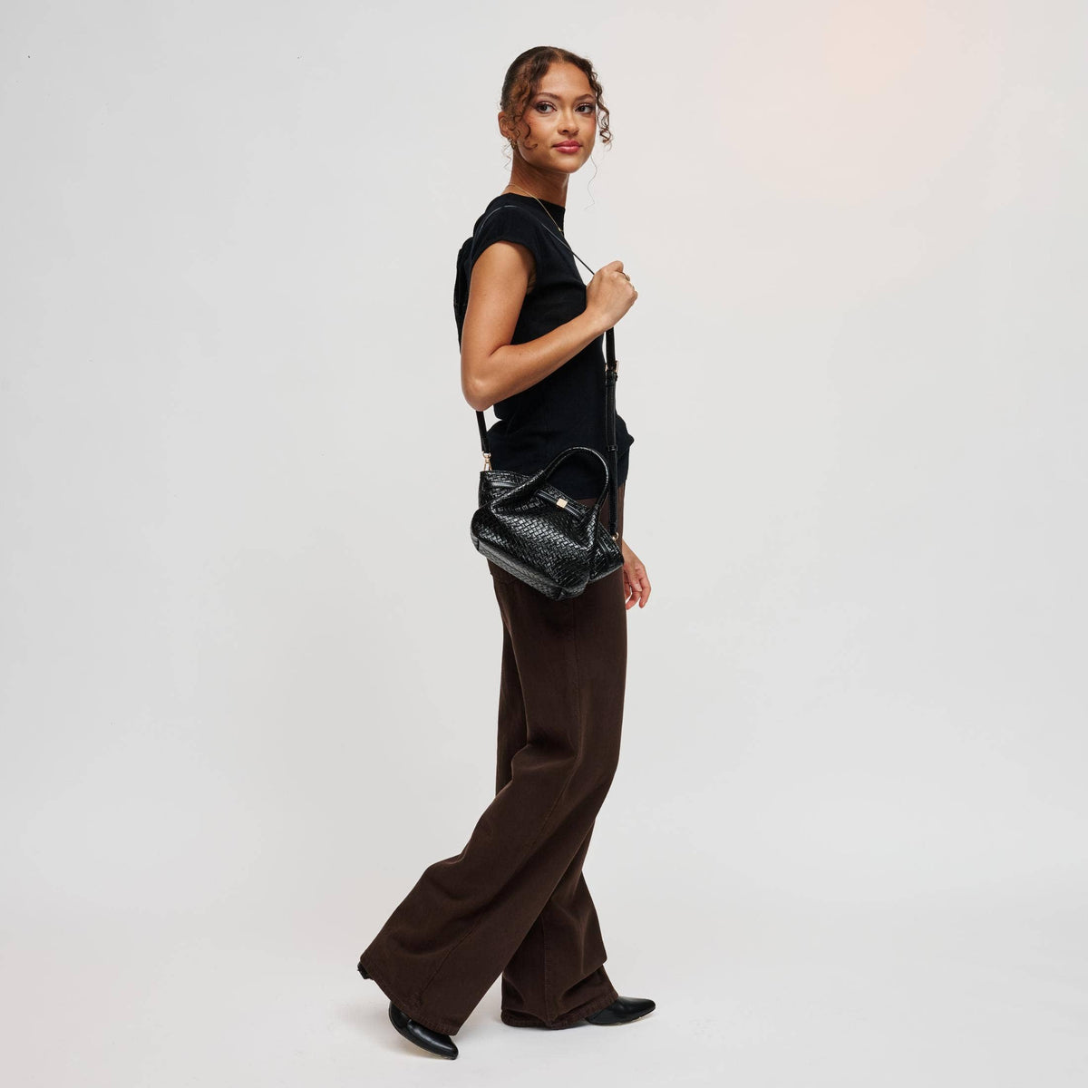 Selena - Embossed Woven Crossbody