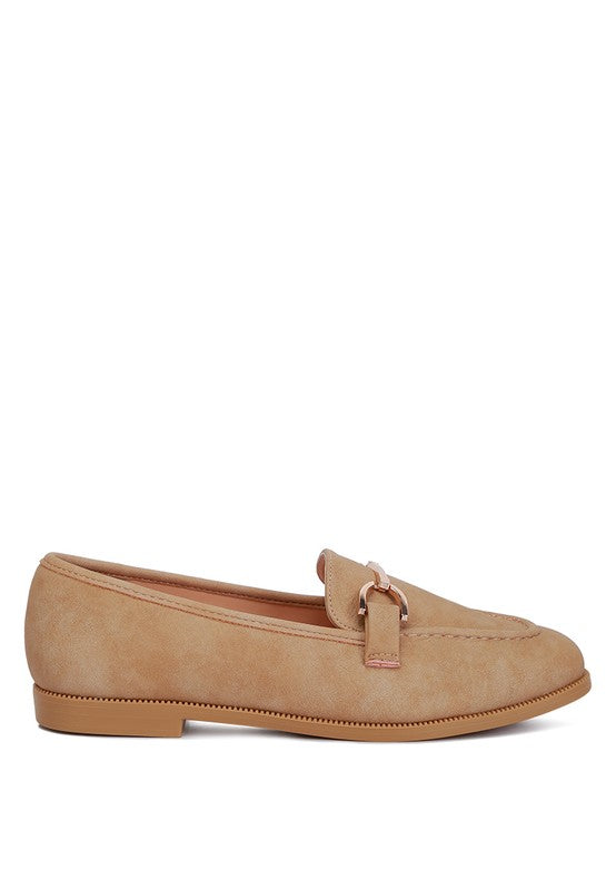 Jagger Horsebit Detail Flat Loafers